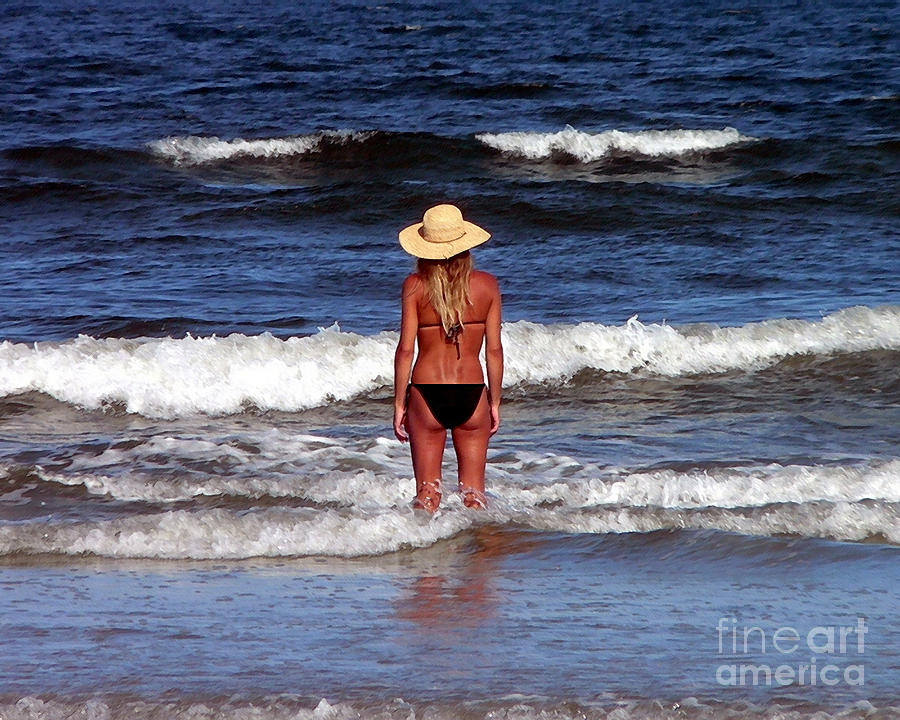 Beautiful Blonde Photograph - Beach Blonde - Digital Art by Al Powell Photography USA