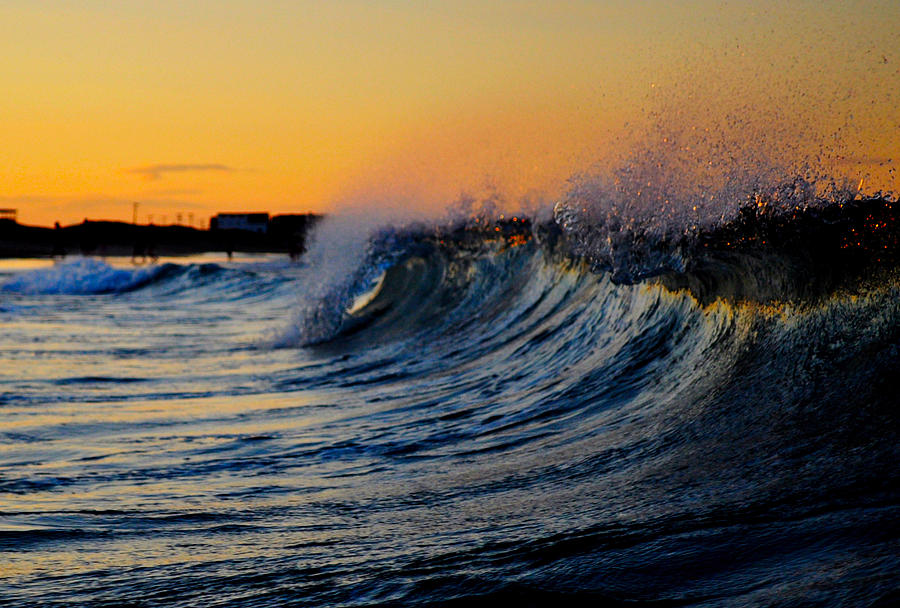 Sunset Photograph - Beach Break by Tor  Johannessen