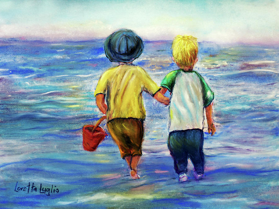 Beach Buddies Pastel by Loretta Luglio