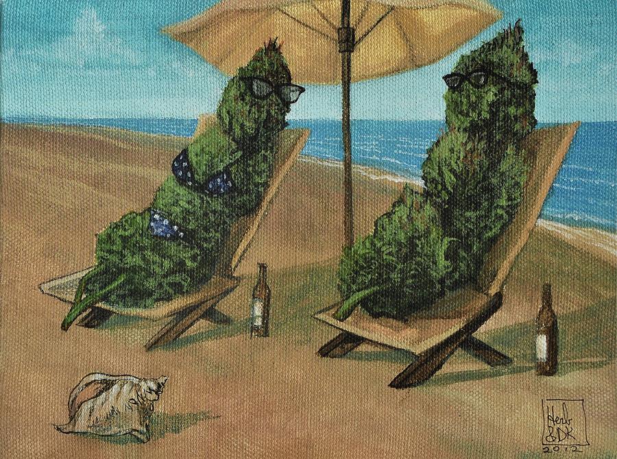 Beach Painting - Beach Buds by Michael Nagel