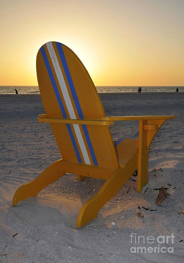 Summer Photograph - Beach Chair by David Lee Thompson