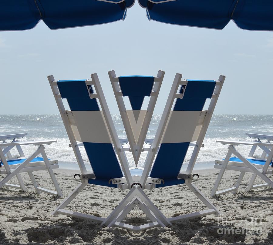 Beach Chairs Photograph by Beverly Shelby