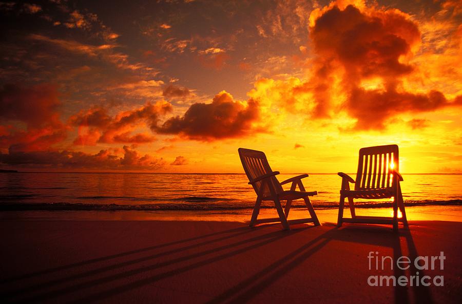 Beach Chairs Photograph by Dana Edmunds - Printscapes