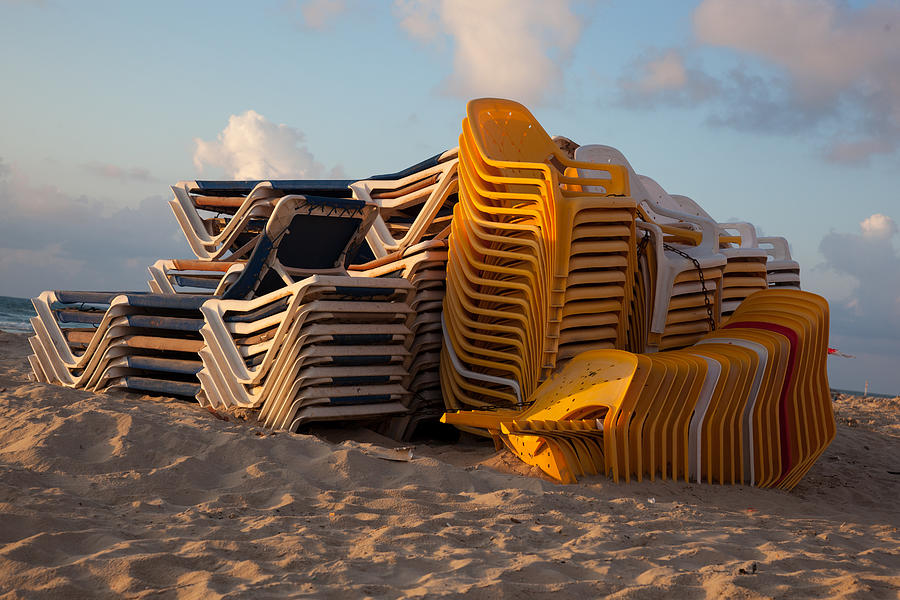 Beach Chairs Photograph by The Sensual World
