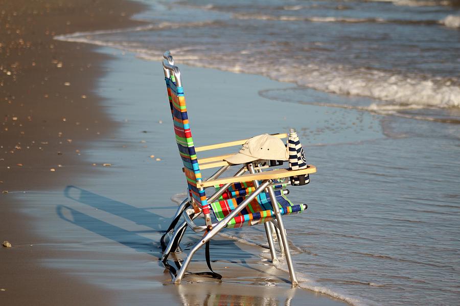 Beach Chairs Waiting Photograph by Cynthia Guinn
