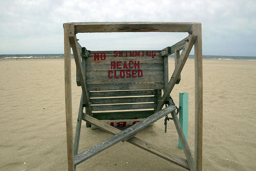 Beach Closed Photograph by Mary Haber