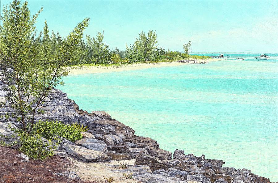 Beach Cove Painting by Eddie Minnis