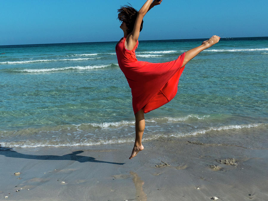 Beach Dancer Photograph by Ann Tracy