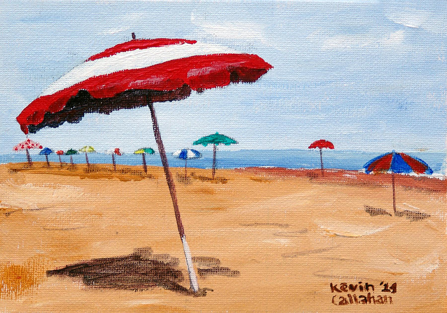 Beach Day Painting by Kevin Callahan