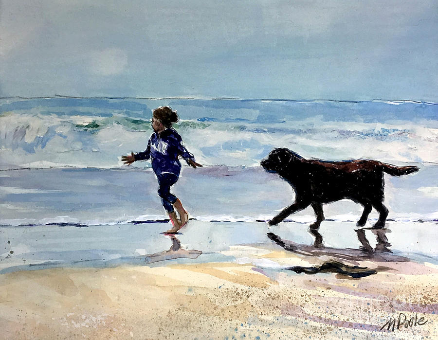 Beach Day Painting by Molly Poole