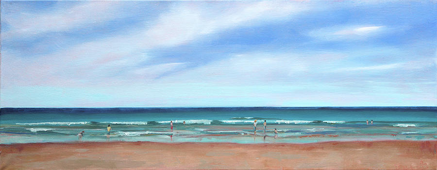 Beach Day Painting by Trina Teele