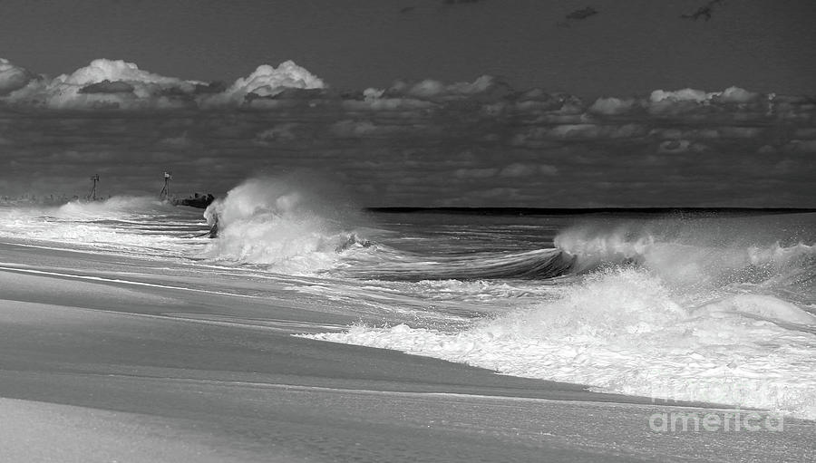 Beach Drama Photograph by Mary Haber