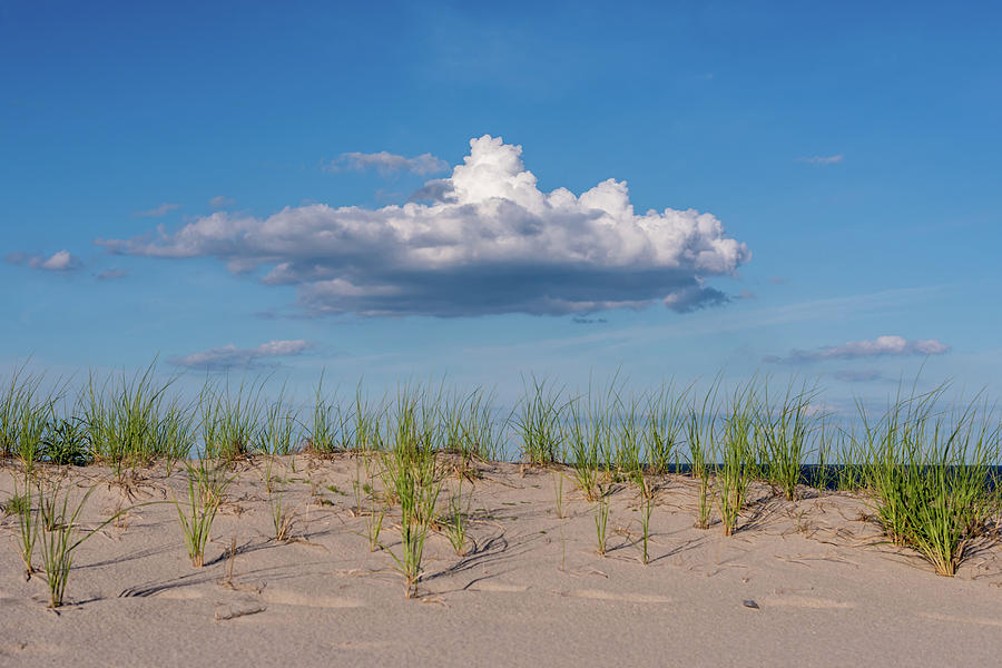 Beach Dune Clouds Jersey Shore Photograph by Terry DeLuco