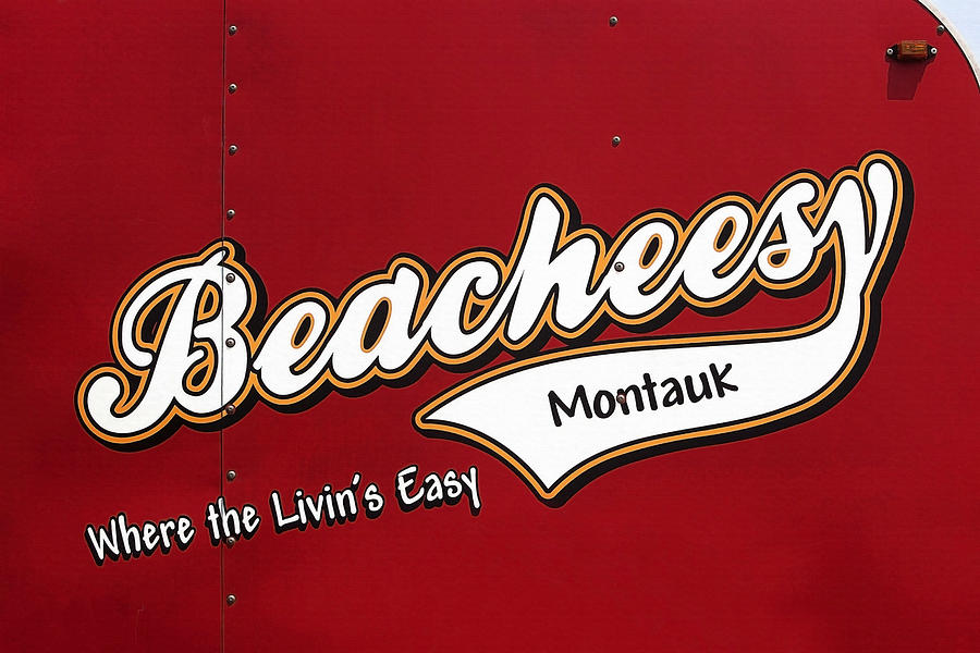 Sign Photograph - Beach Easy Montauk by Art Block Collections