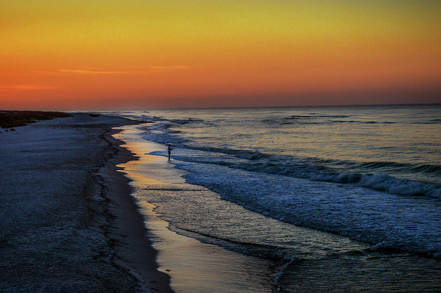 Beach Fishing on the Gulf of Mexico Photograph by Michael Thomas