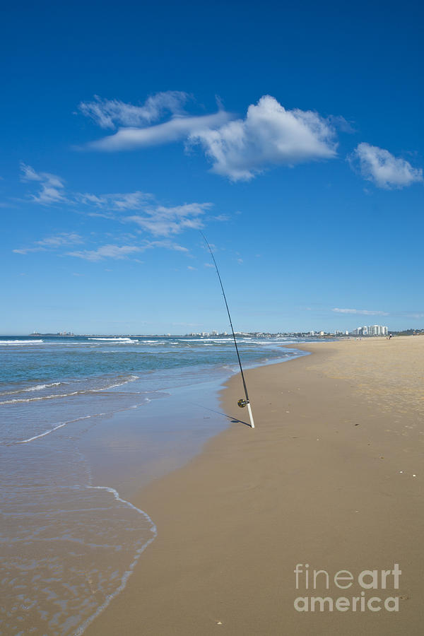 Beach Fishing Rod Photograph by Istvan Fekete - Pixels