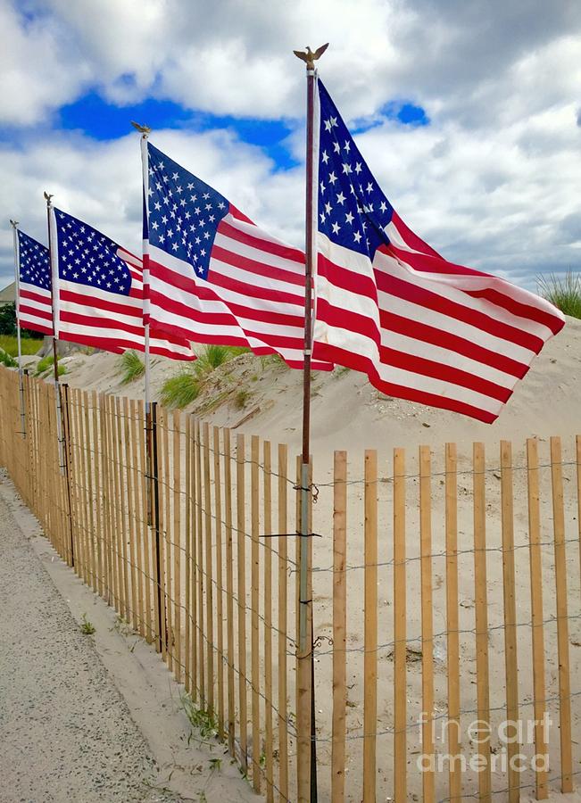 Beach Flags Photograph by CAC Graphics