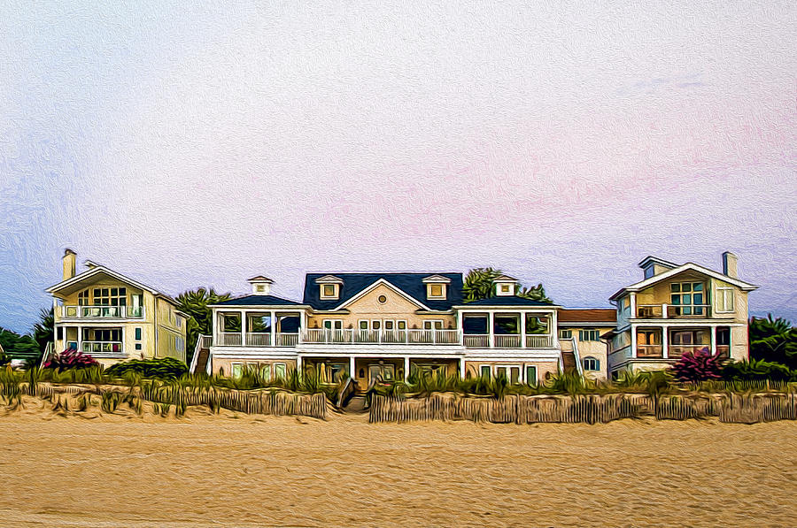 Beach Front Homes Photograph by Maria Coulson