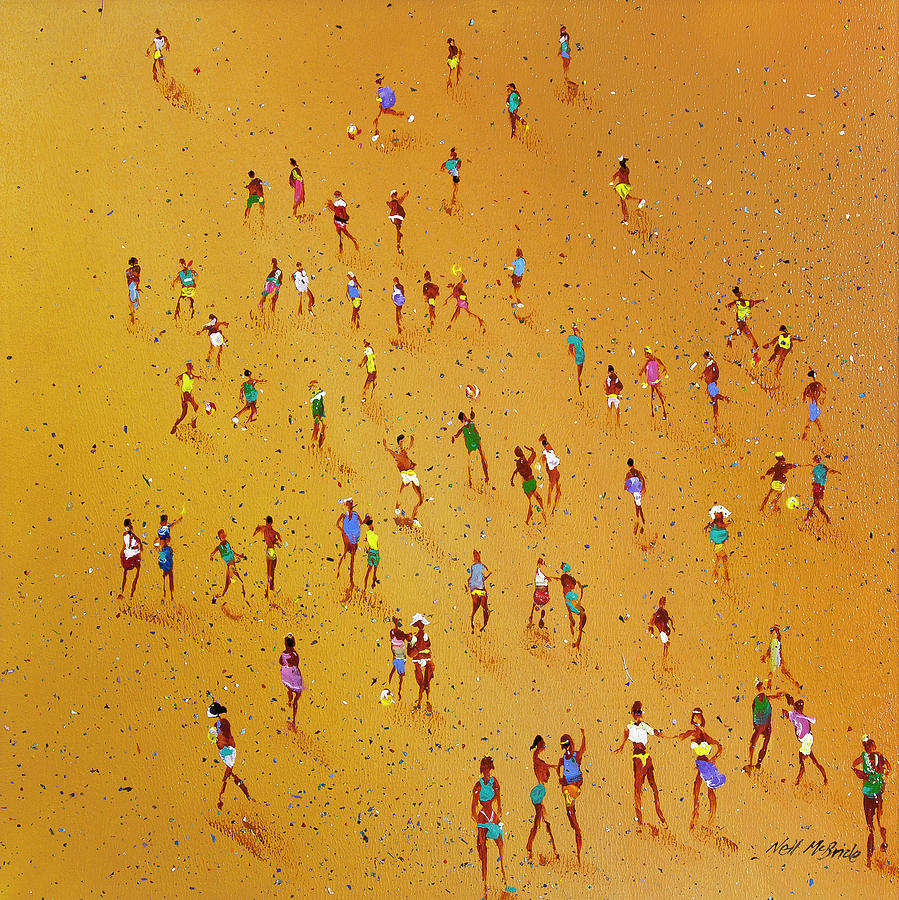 Beach Games Painting by Neil McBride