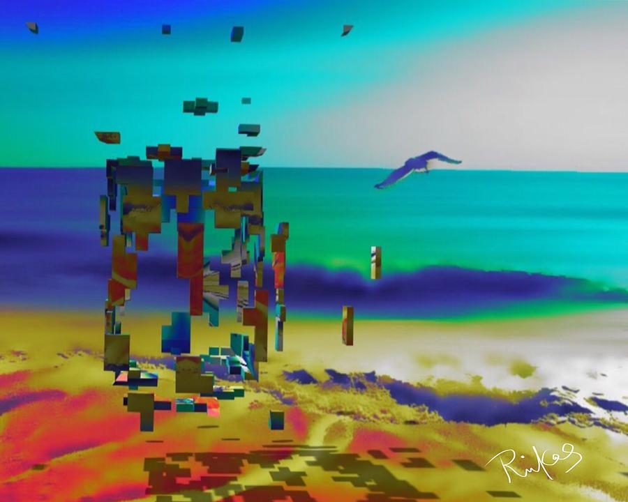 Beach Geometry  Digital Art by Serenity Studio Art