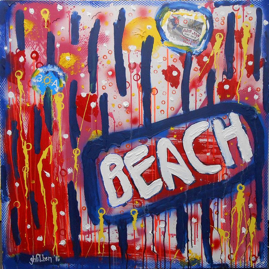 Beach Painting by GH FiLben