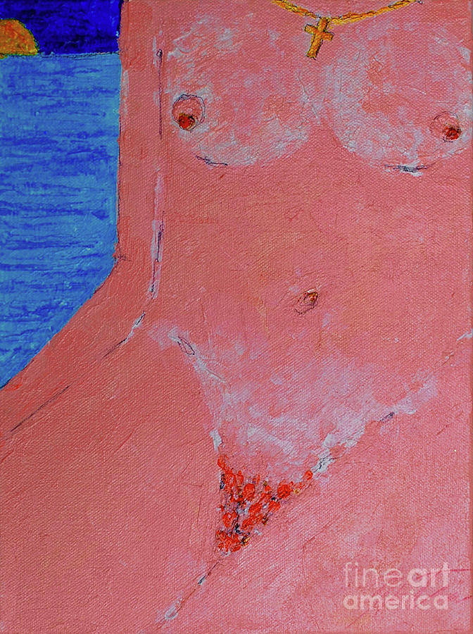 Beach Girl  Painting by Art Mantia