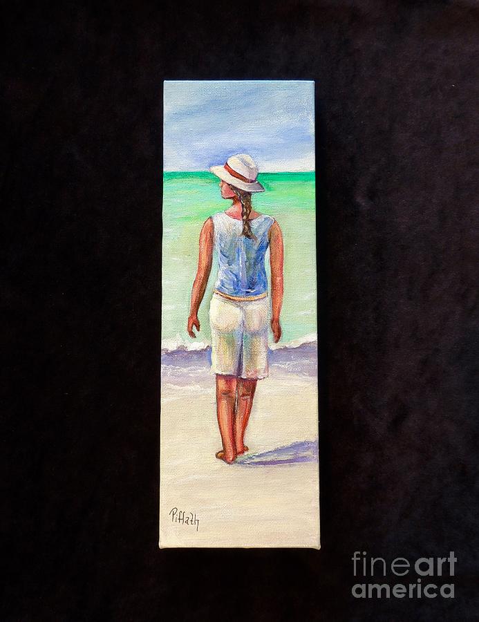 Beach girl Painting by Patricia Piffath