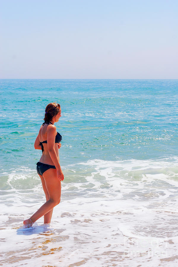 Beach Girl Summer End Photograph by Randy Steele