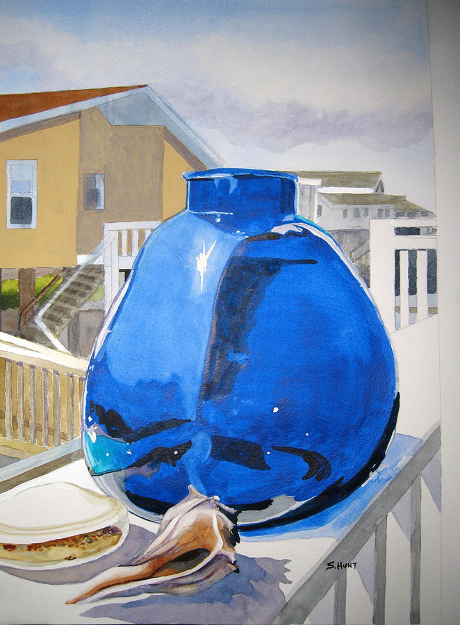 Still Life Painting - Beach Glass by Shirley Braithwaite Hunt