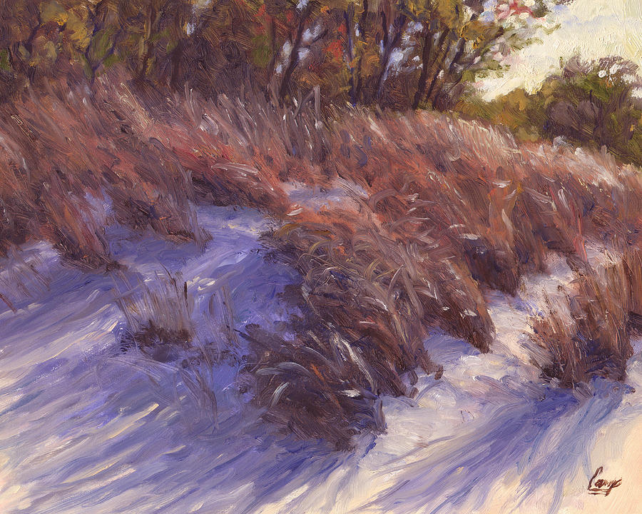 Beach Grass Breeze Painting by Michael Camp