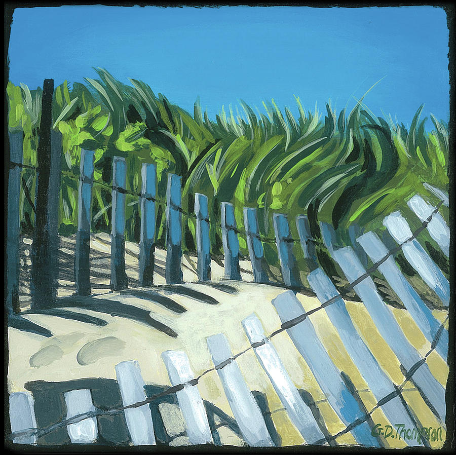 Summer Painting - Beach Grass by Gisele D Thompson
