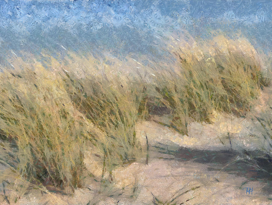 Beach Grass Painting by Russ Harris