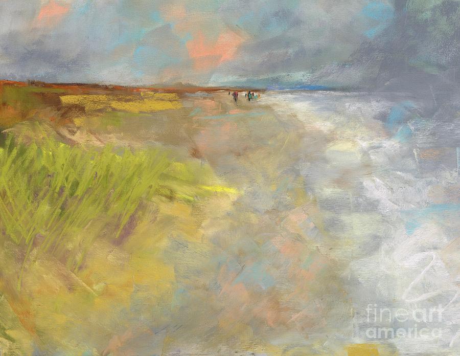 Beach Grasses Painting by Frances Marino