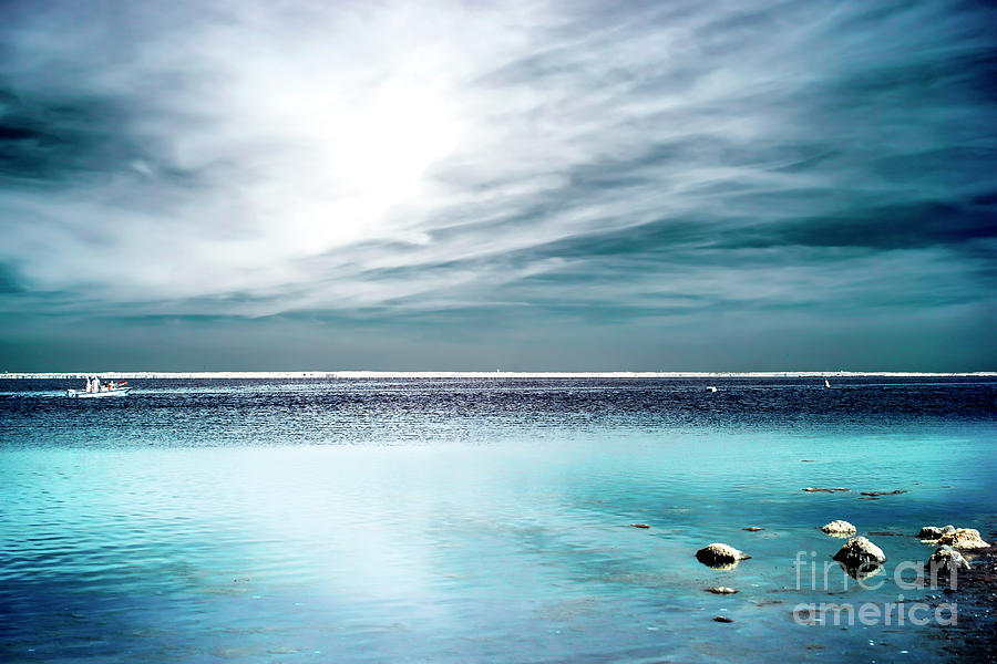 Beach Haven Bay Infrared at Long Beach Island Photograph by John Rizzuto