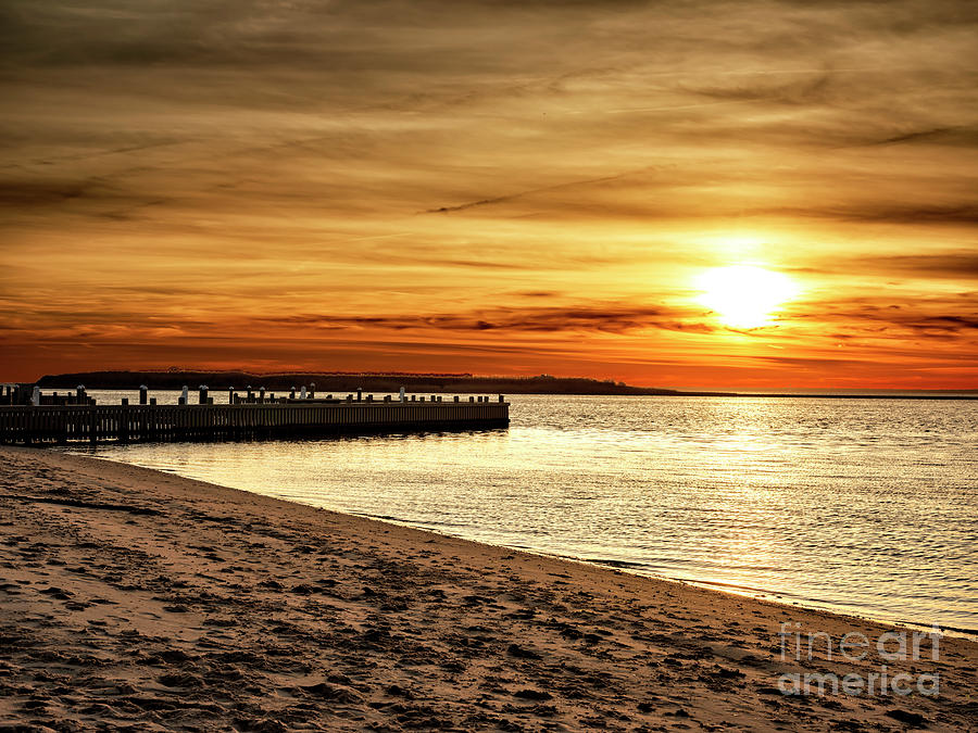 Beach Haven Sunset on Long Beach Island Photograph by John Rizzuto