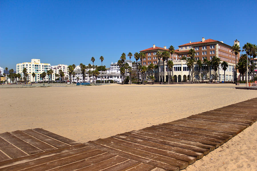 Beach Hotels With A Boardwalk Photograph