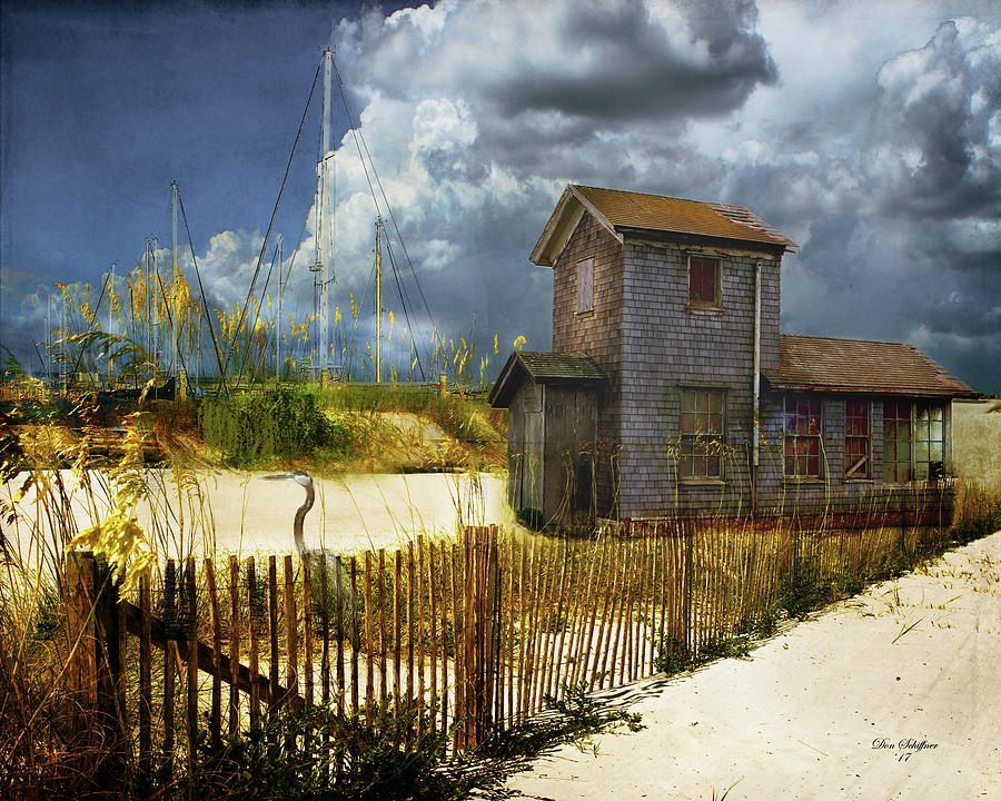 Beach House Digital Art by Don Schiffner