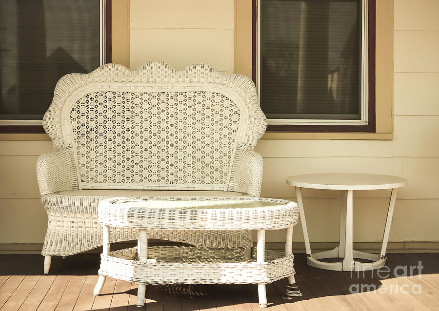 Beach House Front Porch Photograph by Colleen Kammerer