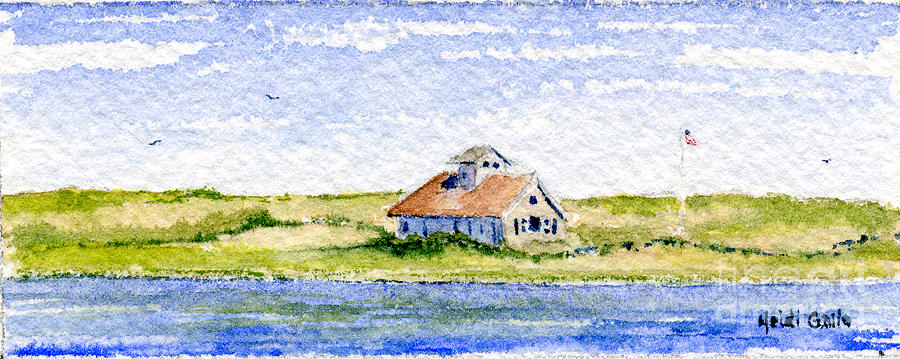 Beach House Painting by Heidi Gallo