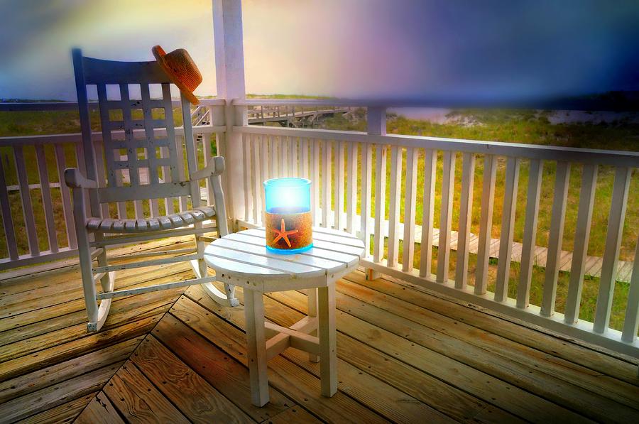 Beach House Porch Photograph by Diana Angstadt