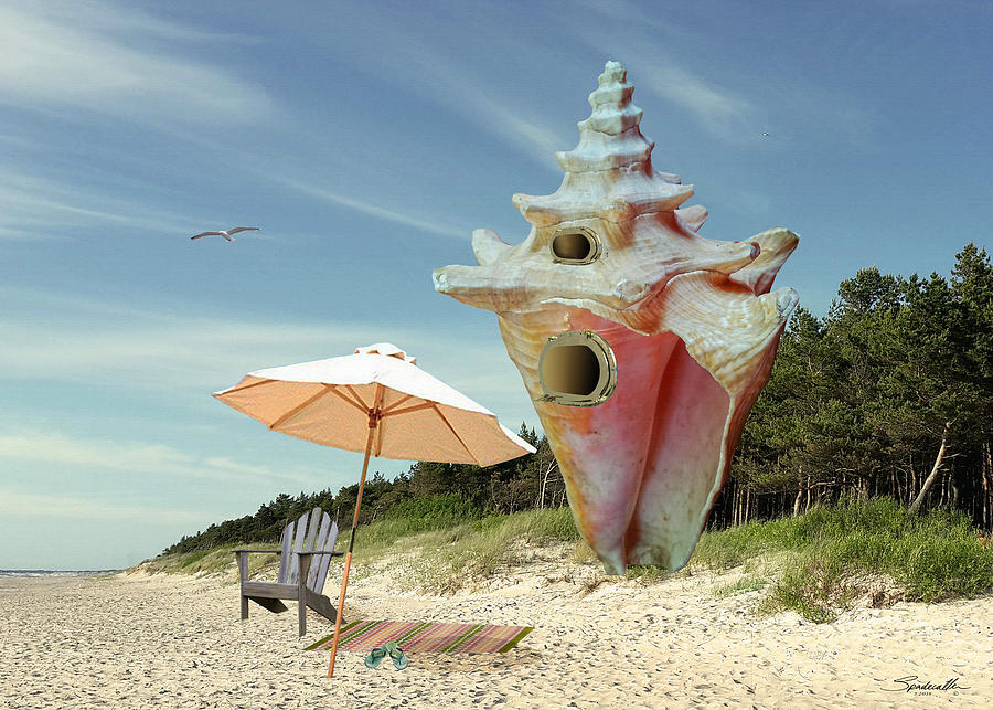Conch House Digital Art by M Spadecaller