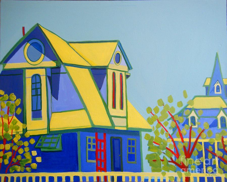 Beach Houses Painting by Debra Bretton Robinson