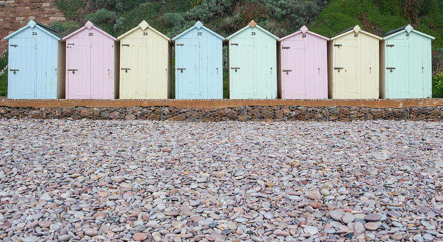 Beach Huts v Photograph by Helen Jackson