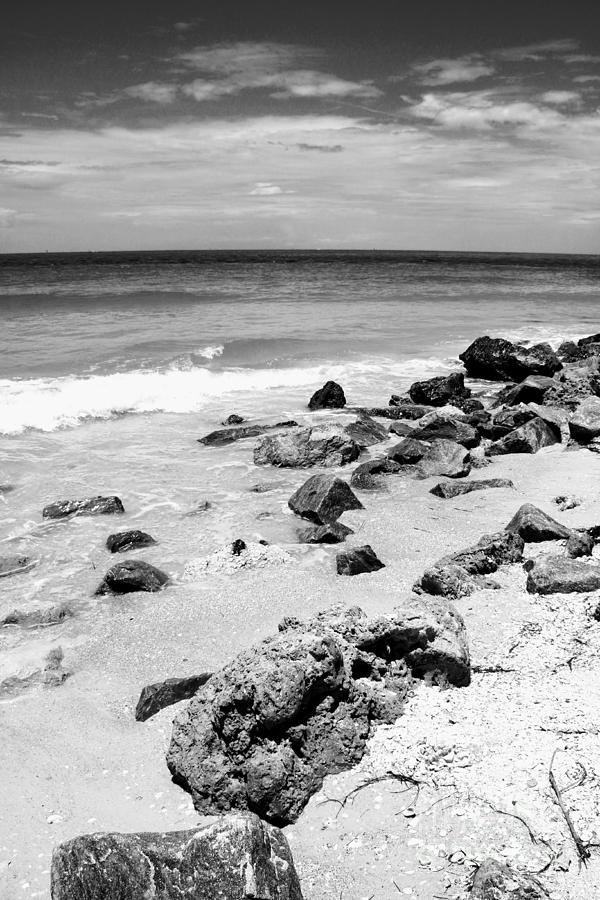 Beach in Black and White Photograph by Carol Groenen
