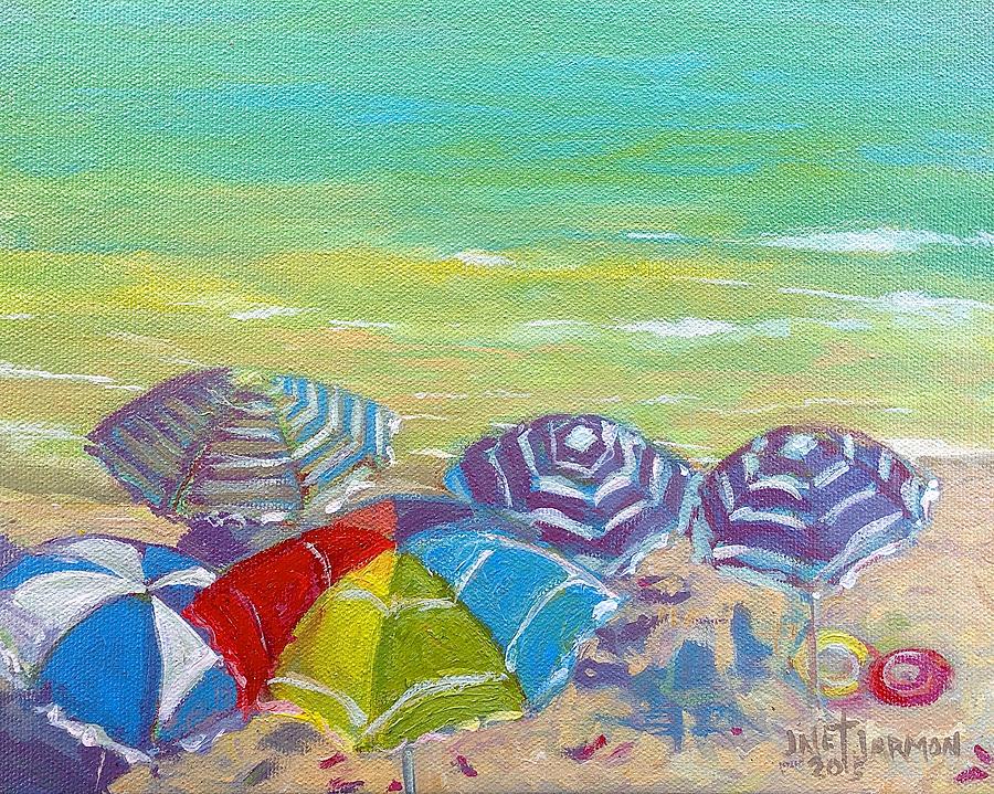 Beach is Best Painting by Jeanette Jarmon