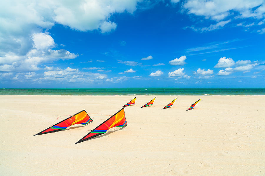 Beach kites Photograph by Raul Rodriguez