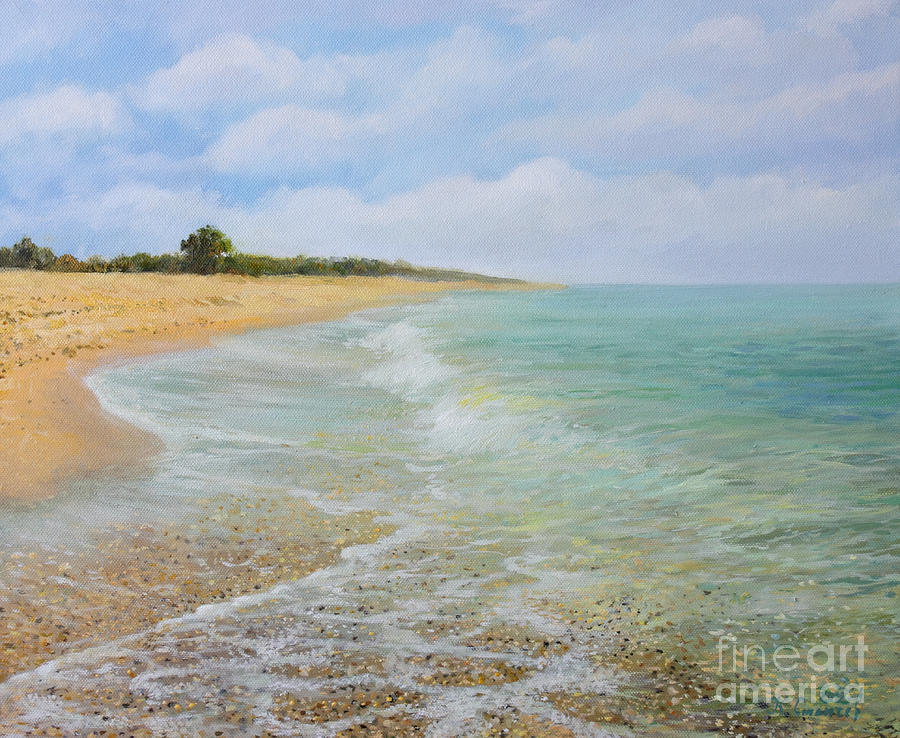 Impressionism Painting - Beach Krapets by Kiril Stanchev