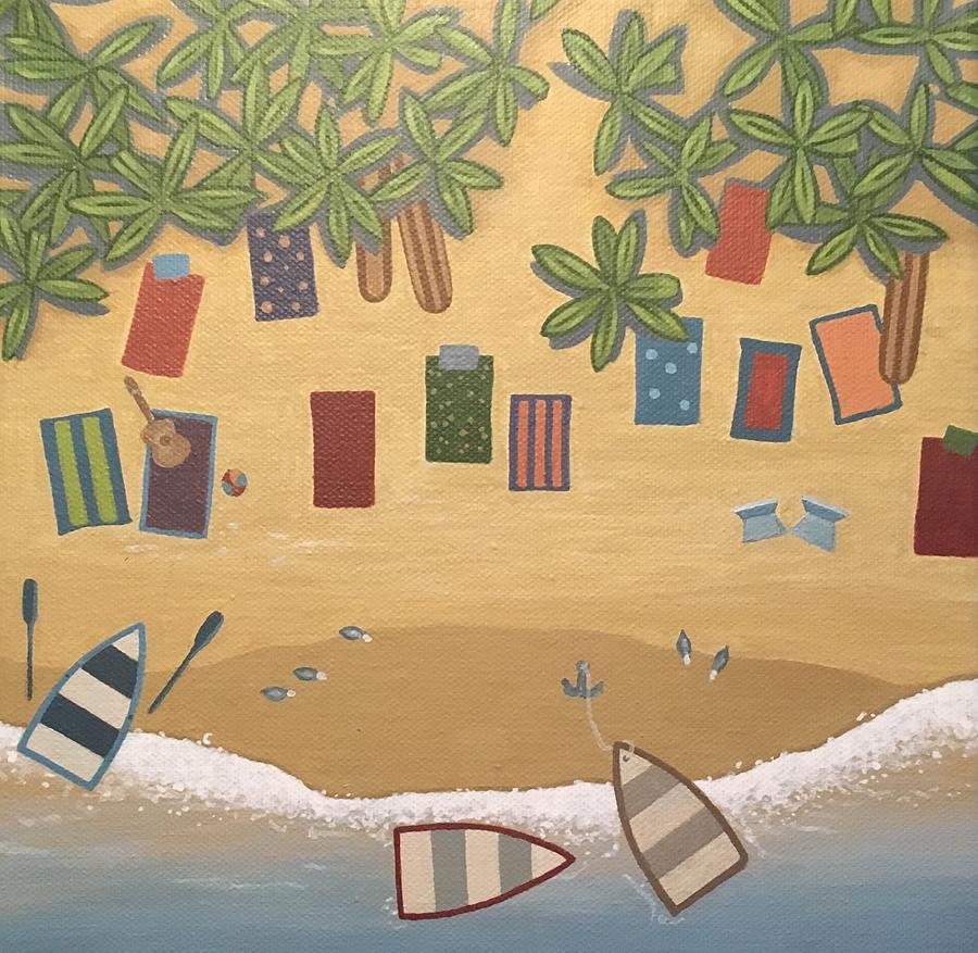 Beach Life Painting By Allison Kuehn