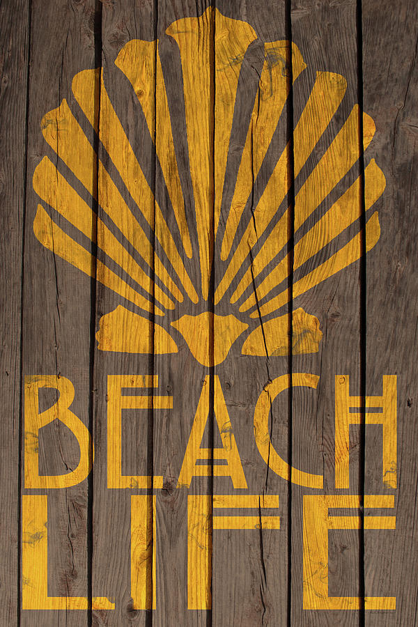 Beach Life Sign Digital Art by WB Johnston