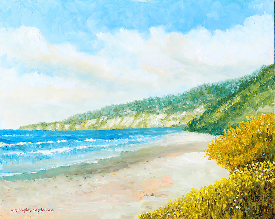 Beach Morning Painting by Douglas Castleman